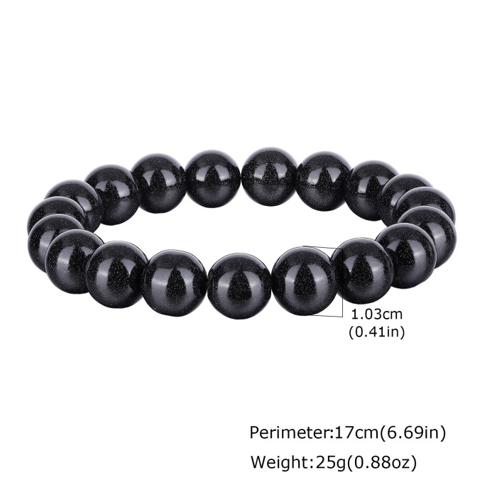 Wholesale Sandstone Beaded Stretch Bracelet
