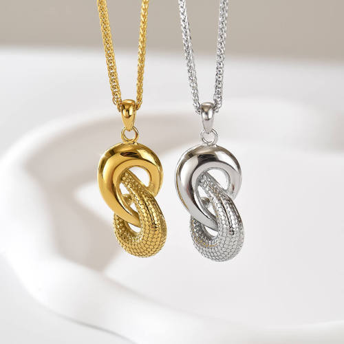 Wholesale Stainless Steel Interlocking Snake Pendant