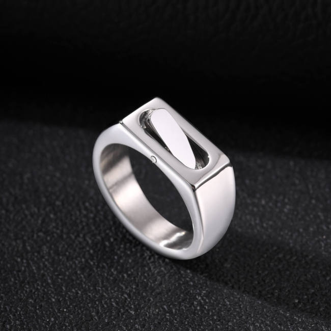 Wholesale Men's Stainless Steel Rotating Spinner Ring