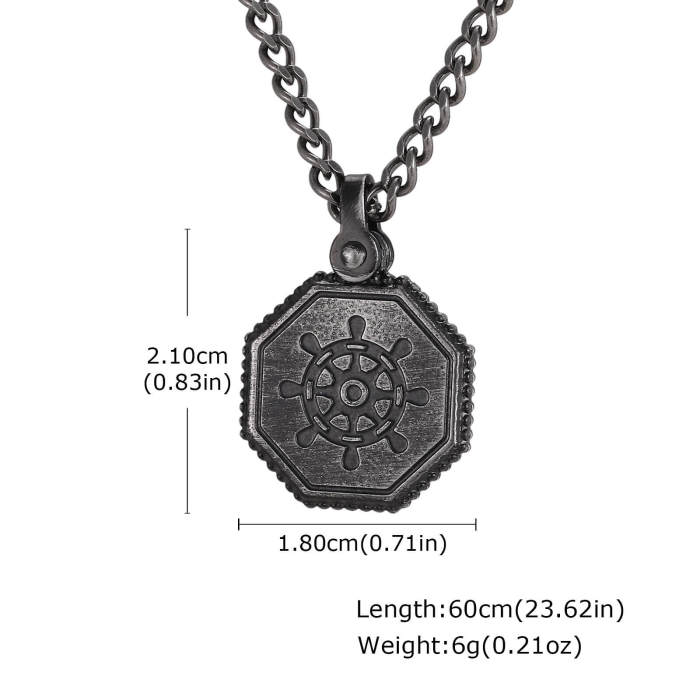 Wholesale Stainless Steel Ship Wheel Pendant