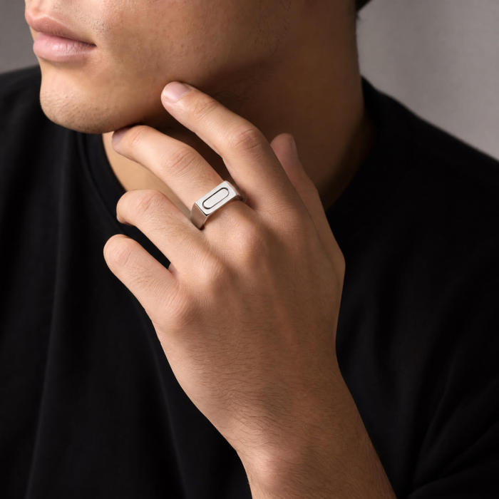 Wholesale Men's Stainless Steel Rotating Spinner Ring