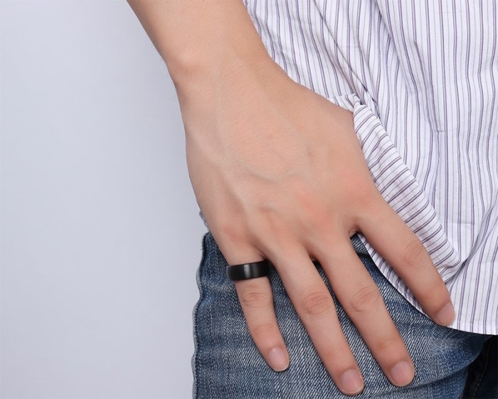 Wholesale Black Tungsten China Ring
