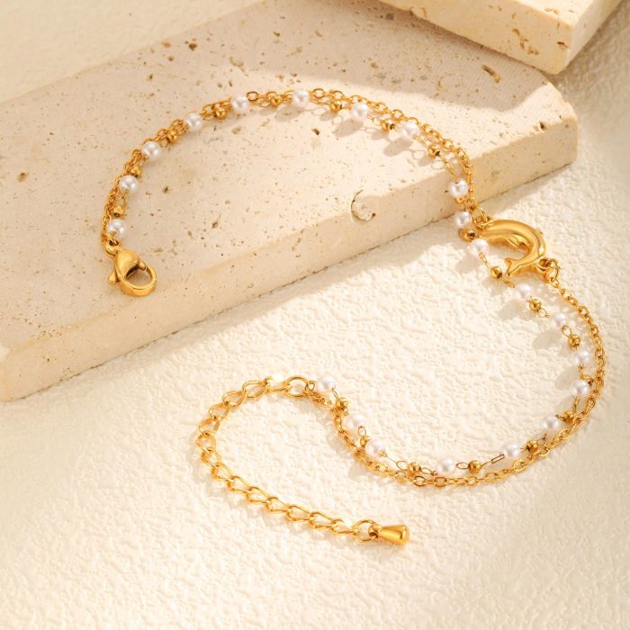 Wholesale Stainless Steel Dolphin Stacking Anklet