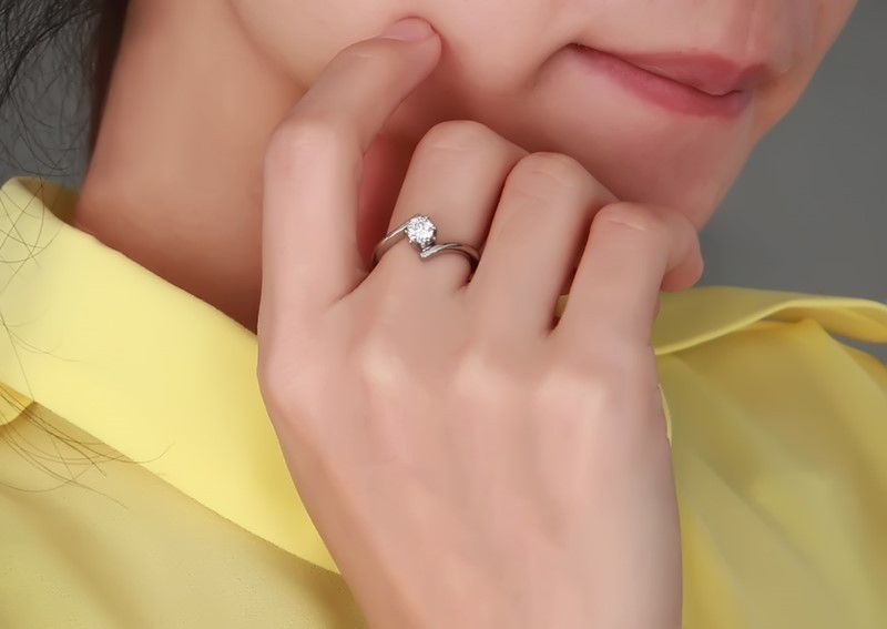 Wholesale Stainless Steel CZ Engagement Rings for Her