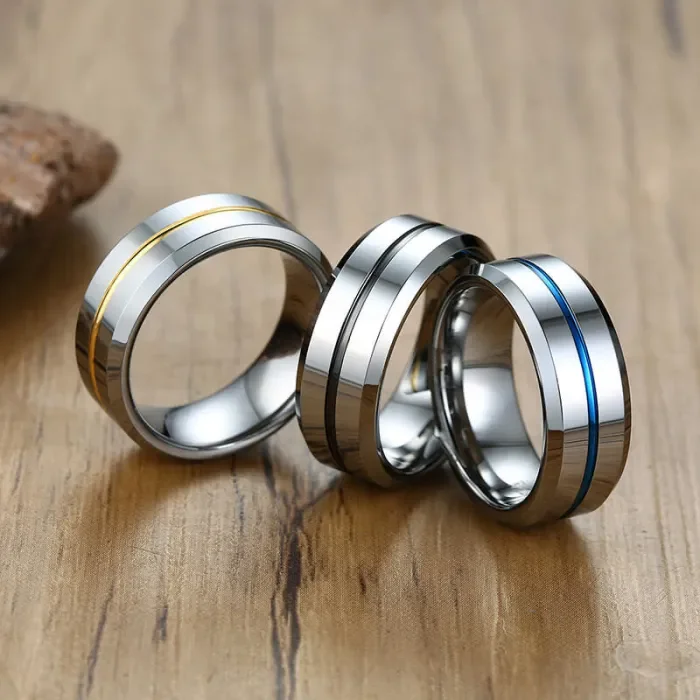 Wholesale Silver Tungsten Ring