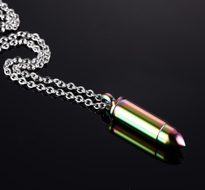 Wholesale Stainless Steel Bullet Cremation Pendants