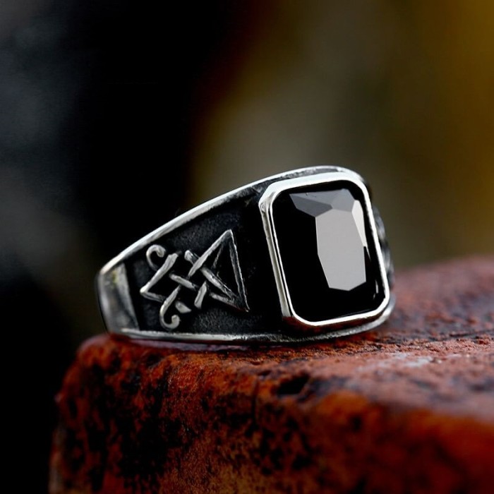 Wholesale Stainless Steel Gemstone Ring