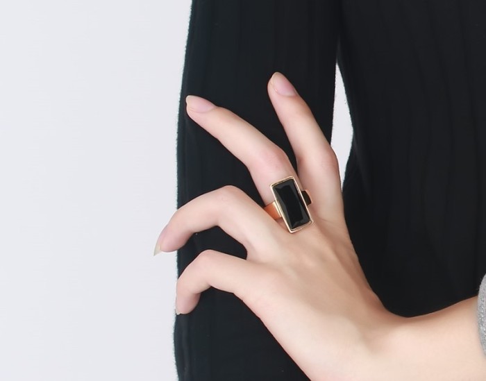 Wholesale Steel Glass Rings for Women