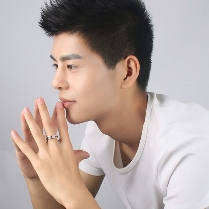 Wholesale Stainless Steel Gay Lesbian Rainbow CZ Ring Amazon