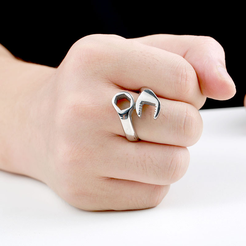 Wholesale Stainless Steel Wrench Biker Rings