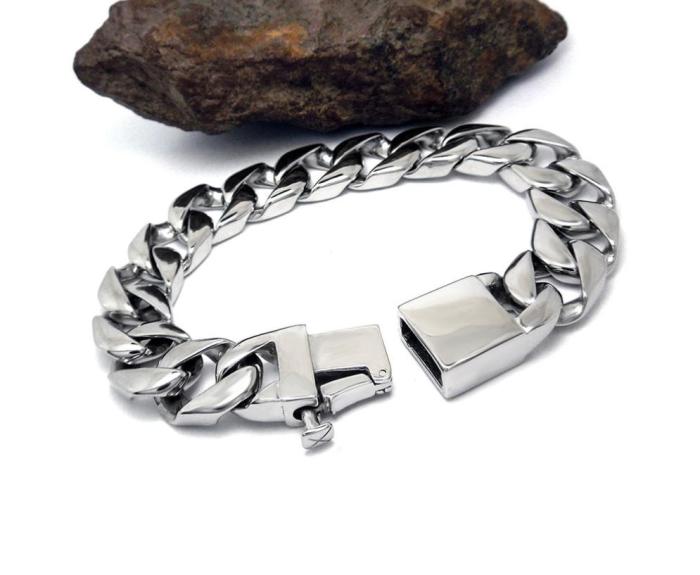 Wholesale Stainess Steel Mens Link Biker Bracelet