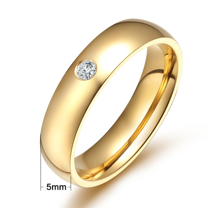 Wholesale Stainless Steel 5mm CZ Rings from Manufacturer
