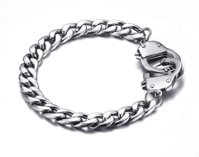 Wholesale Stainless Steel Lock Cuffed Bracelets Online