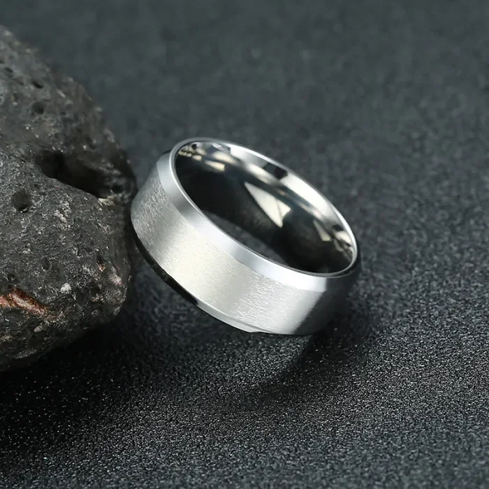 Wholesale Stainless Steel 8mm Gold Wedding Band