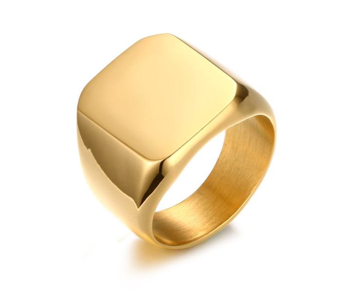Wholesale Stainless Steel Classic Engravable Signet Ring