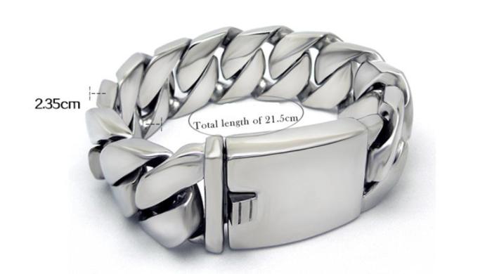 Wholesale Stainless Steel Mens Biker Bracelet