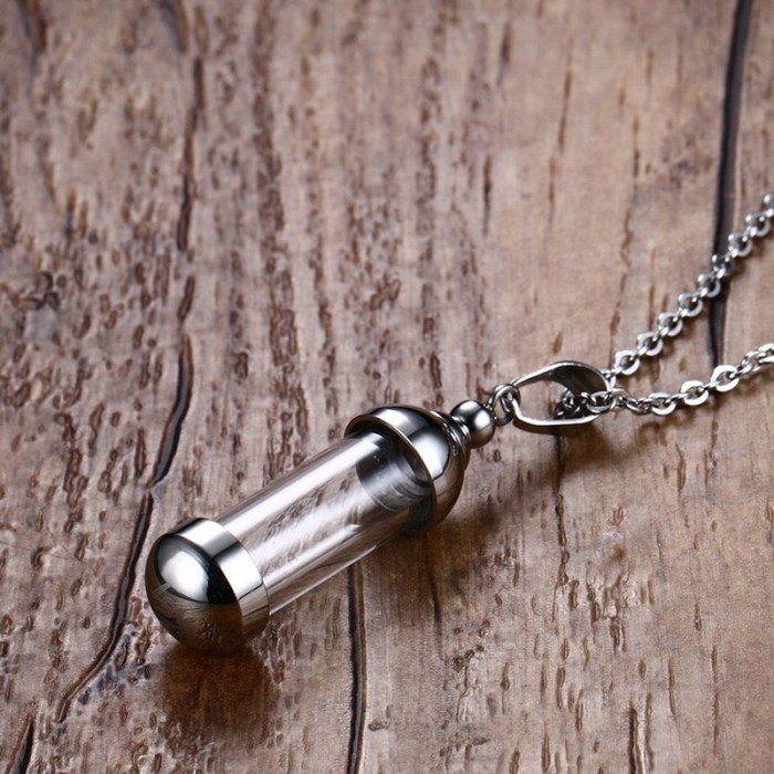 Wholesale Stainless Steel Perfume Bottle Pendant