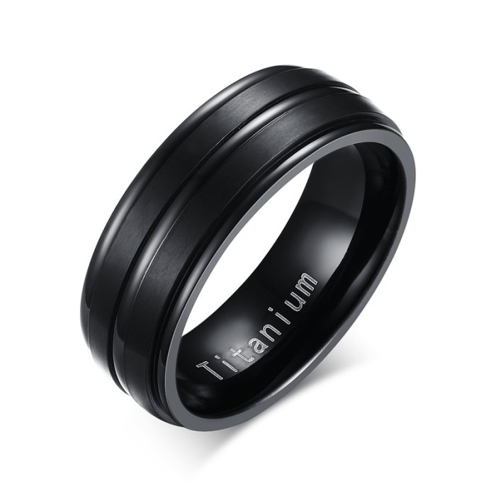 Wholesale Groove Titanium Rings from China