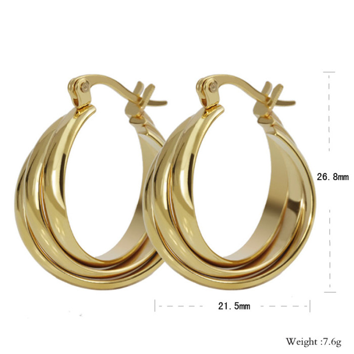 Wholesale Stainless Steel Womens Hoop Earrings for Amazon