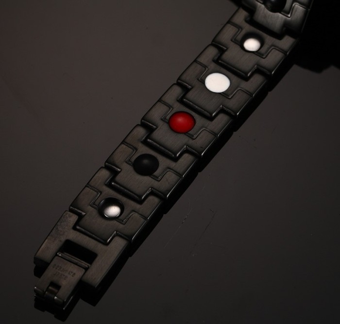 Wholesale Stainless Steel Black Magnetic Therapy Bracelets