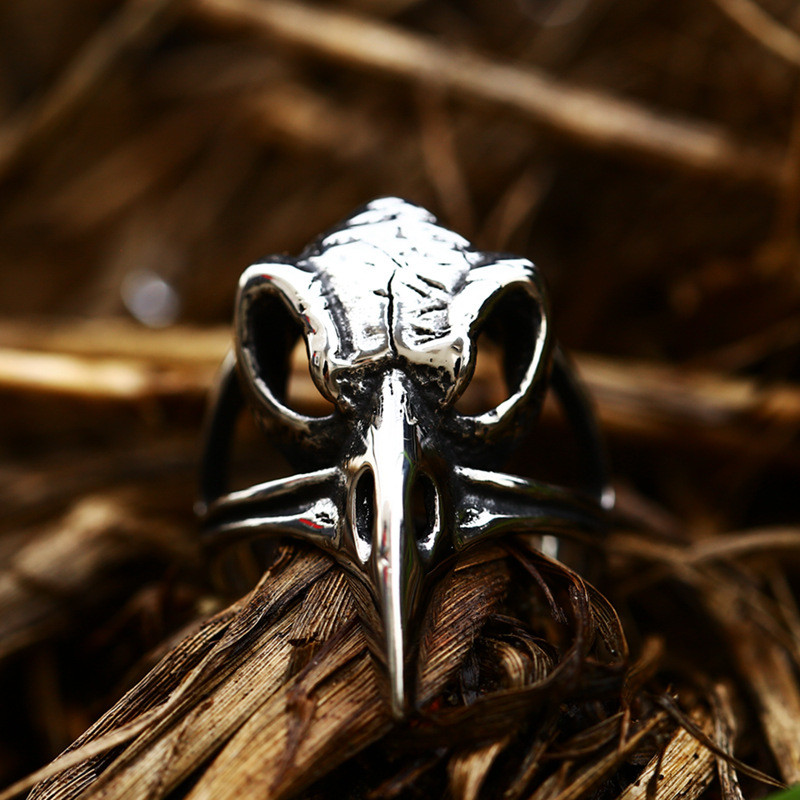 Wholesale Stainless Steel Raven Ring