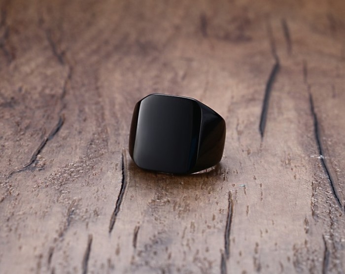 Wholesale Stainless Steel Classic Engravable Signet Ring
