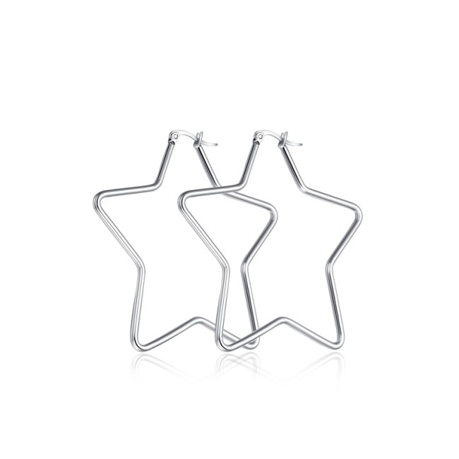 Wholesale Stainless Steel Five Star Earrings for Amazon