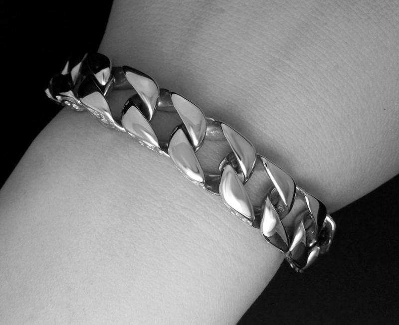 Wholesale Stainless Steel Mens Biker Bracelet