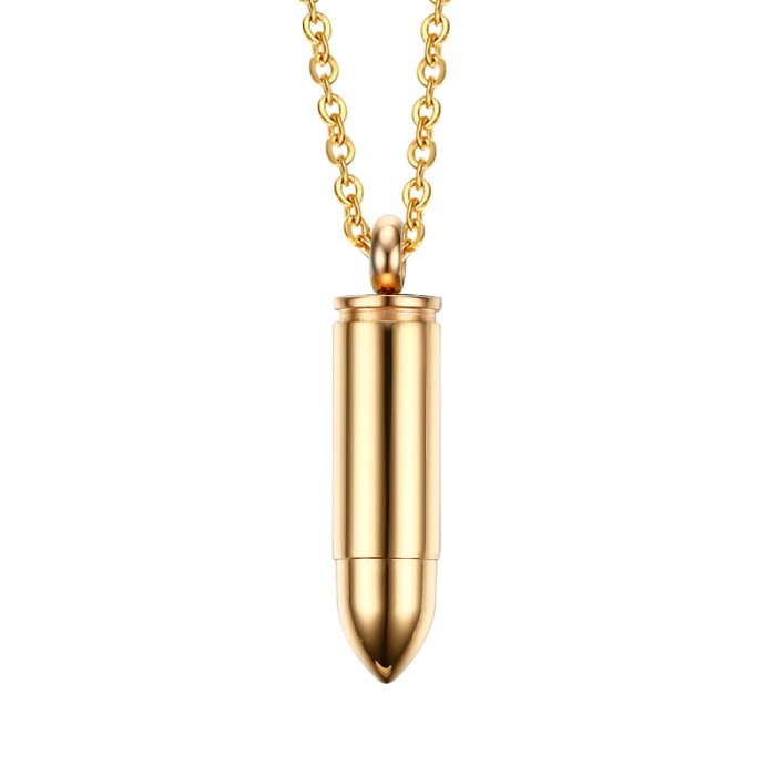 Wholesale Stainless Steel Bullet Cremation Pendants