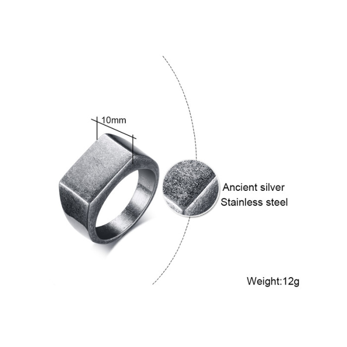 Wholesale Stainless Steel Mens Blank Ring