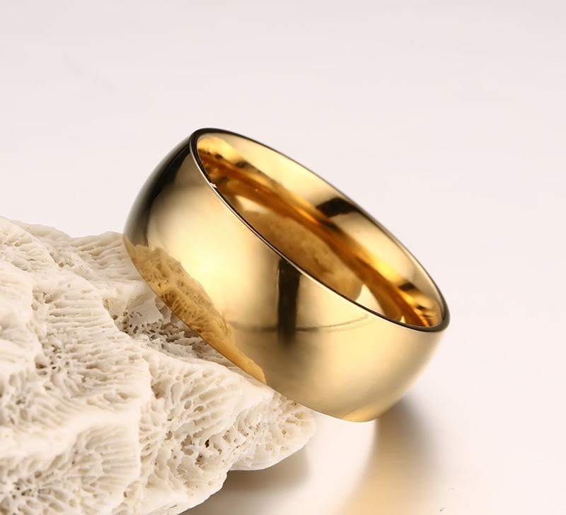 Wholesale Stainless Steel Gold Wedding Bands
