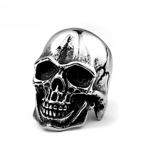Wholesale Stainless Steel Realistic Skull Ring