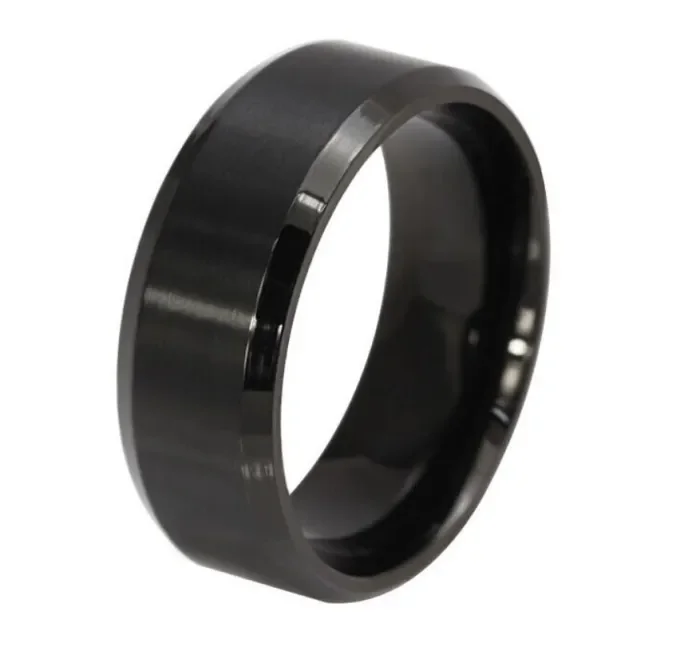 Wholesale Stainless Steel 8mm Gold Wedding Band