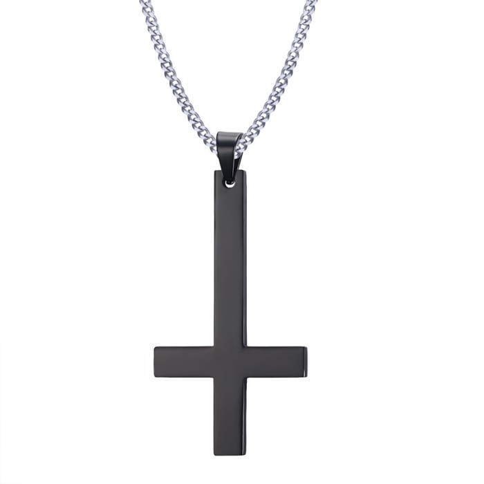 Wholesale Stainless Steel Inverted Cross Pendant