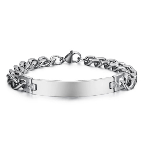 Wholesale Stainless Steel Blank ID Tag Bracelet Accessories