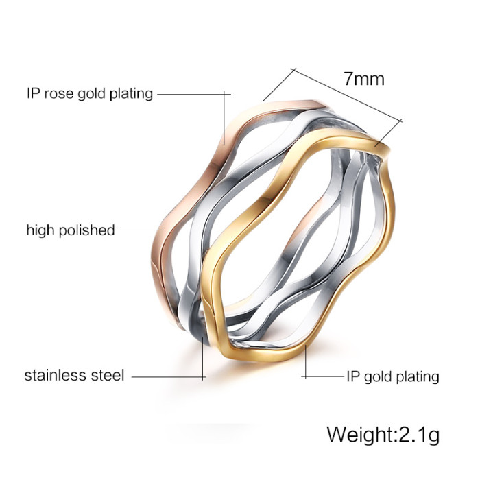 Wholesale Womens Stainless Steel Rings