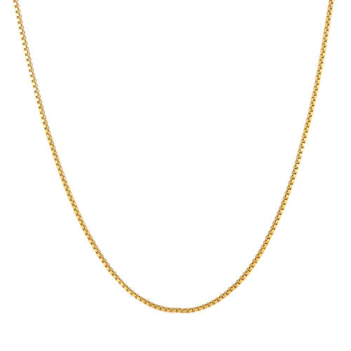 Wholesale Gold Stainless Steel Box Chain Necklace