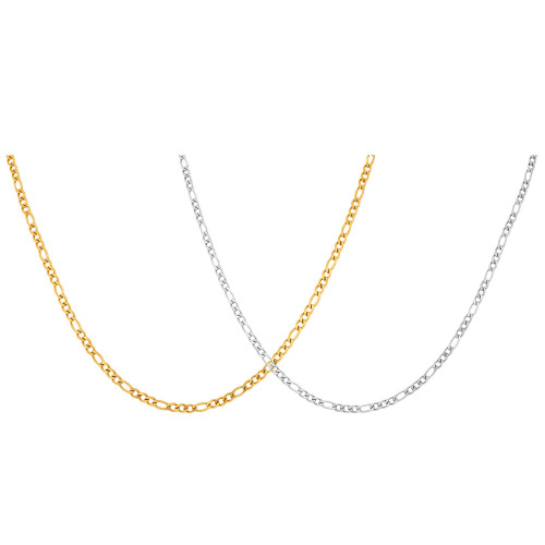 Wholesale Stainless Steel Flat Curb Chain Necklace