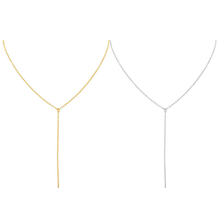 Wholesale Stainless Steel Y Chain Lariat Necklace