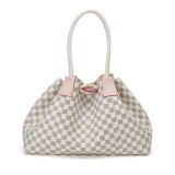 GOWELL Checkered Women PU Totes Designers Luxury Handbags Women Shoulder Bags Female Top-handle Bags Fashion Handbags