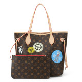 GOWELL Checkered Women Top Famous Designer Leather Handbags Luxury Shoulder Bags Classic Tote For Lady Large Capacity Shopping Travel Handle Totes Bags