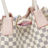 GOWELL Checkered Women PU Totes Designers Luxury Handbags Women Shoulder Bags Female Top-handle Bags Fashion Handbags