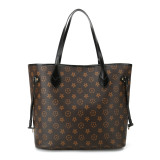 GOWELL Checkered Women Top Famous Designer Leather Handbags Luxury Shoulder Bags Classic Tote For Lady Large Capacity Shopping Travel Handle Totes Bags