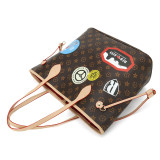 GOWELL Checkered Women Top Famous Designer Leather Handbags Luxury Shoulder Bags Classic Tote For Lady Large Capacity Shopping Travel Handle Totes Bags