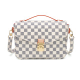 GOWELL Checkered Tote Shoulder Crossbody Bag Hobo Purses and Handbags with inner pouch - Women PU Vegan Leather