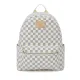 GOWELL Fashion Checkered Tote Shoulder Handbags Bag with inner pouch PU Vegan Leather(White)