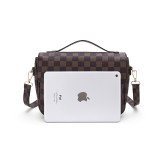 GOWELL Checkered Tote Shoulder Crossbody Bag Hobo Purses and Handbags with inner pouch - Women PU Vegan Leather