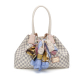 GOWELL Checkered Women PU Totes Designers Luxury Handbags Women Shoulder Bags Female Top-handle Bags Fashion Handbags