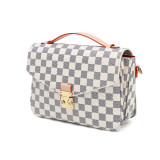 GOWELL Checkered Tote Shoulder Crossbody Bag Hobo Purses and Handbags with inner pouch - Women PU Vegan Leather