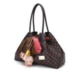 GOWELL Checkered Women PU Totes Designers Luxury Handbags Women Shoulder Bags Female Top-handle Bags Fashion Handbags
